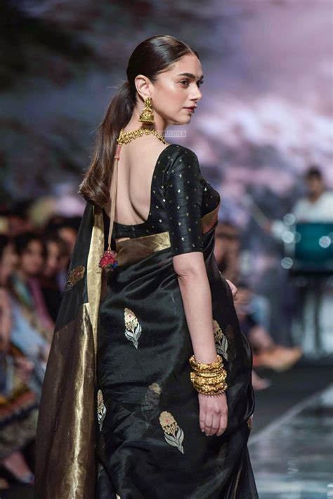 Aditi Rao Hydaris Black Saree Style Is Beyond Stunning Saree Look