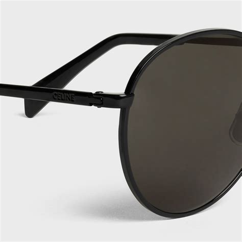 Metal Frame 06 Sunglasses In Metal Blacksmoke 4s100cmlb38ss Celine