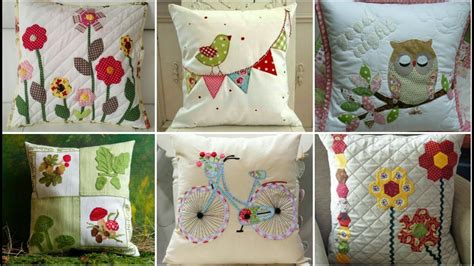 New Amazing And Wonderful Applique Work Cushions Cover Design By Pop Up