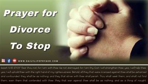 Powerful Prayer To Stop Divorce Daily Life Prayer