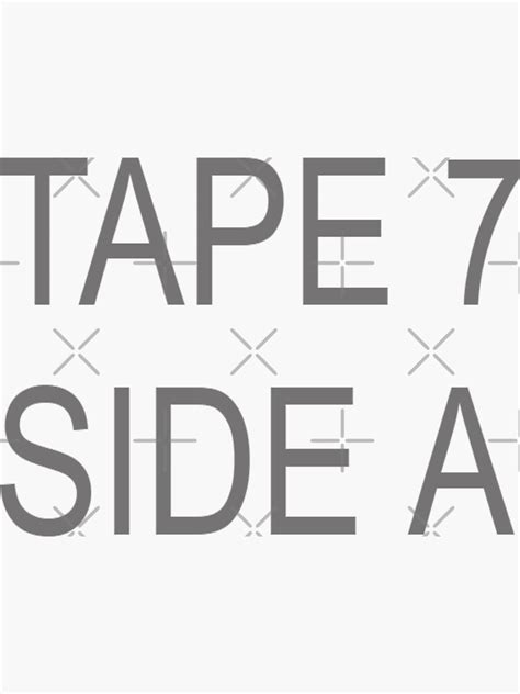 Tape 7 Side A 13 Reasons Why Fans Sticker For Sale By Symbolized