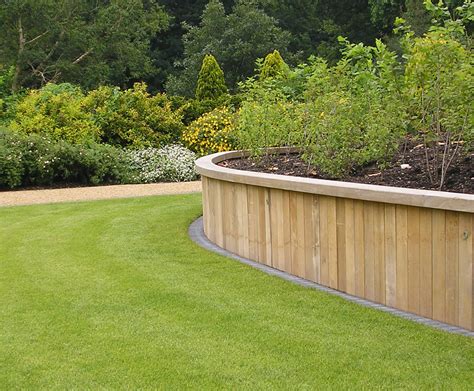 Build Curved Timber Retaining Wall Wall Design Ideas