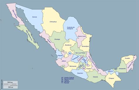 La ciudad de méxico, es la ciudad más grande del país y una de las 10 más grande del planeta tierra. Información e imágenes con MAPAS DE MÉXICO Político ...