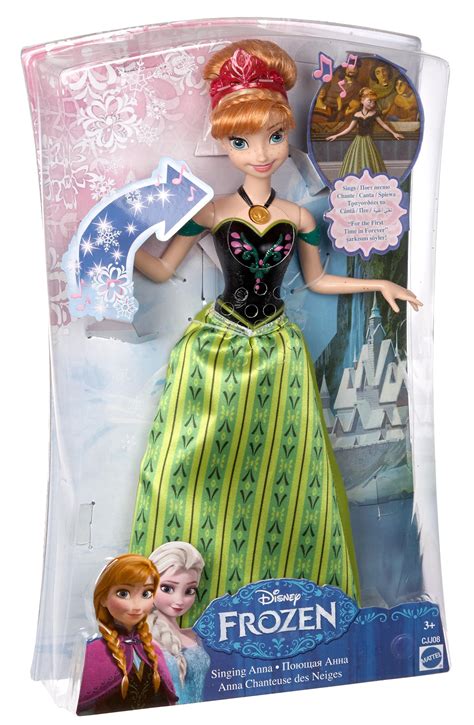 Amazon Com Mattel Disney Frozen Singing Anna Doll Toys Games