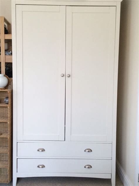 Two people are needed to assemble this furniture. IKEA White Double Wardrobe 2 Drawer | in Wells, Somerset ...