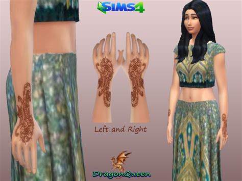 The Sims Resource Henna Hands