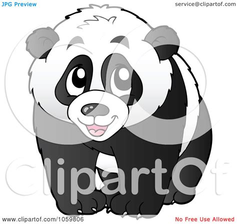 Royalty Free Vector Clip Art Illustration Of A Happy Panda