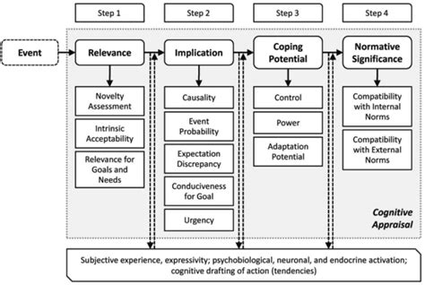 Stepwise Cognitive Appraisals With Checks Of Relevance Implication