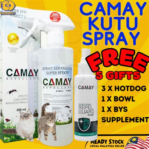Camay Spray Cat Flea Tick Repellent Spray Kutu Kucing Semut Pepijat