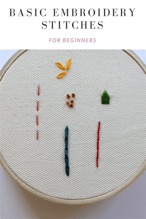 Basic Embroidery Stitches Every Beginner Should Learn Crewel Ghoul