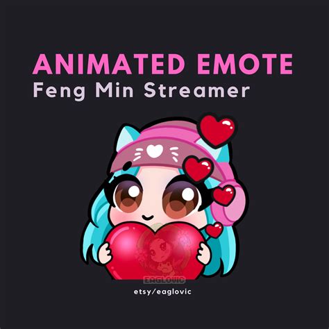 Animated Streamer Feng Min Emote Feng Min Heart Emote Love Emote Dbd Emote Twitch Discord