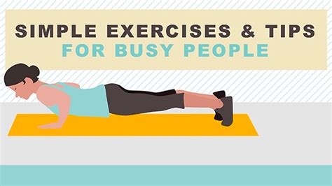 A Quick Workout Routine For Busy People Infographic