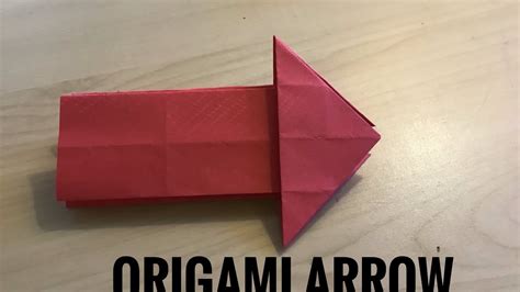 How To Fold An Easy Origami Arrow ️ Youtube