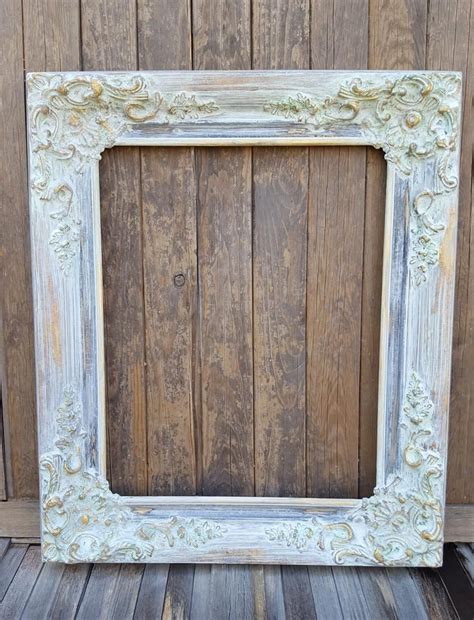 Victorian Shabby Chic Style Picture Frame Wood Picture Frame Etsy