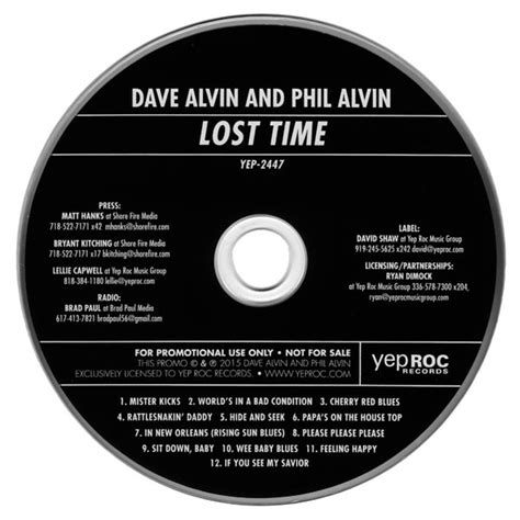 Dave Alvin And Phil Alvin Lost Time 2015 Cd Discogs
