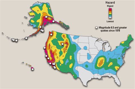 Seismic Hazard Map For The Entire United States