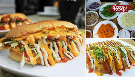 Cara Buat Roti John Cheese Leleh Yang Special. Rugi Tak Cuba, Sedapnya