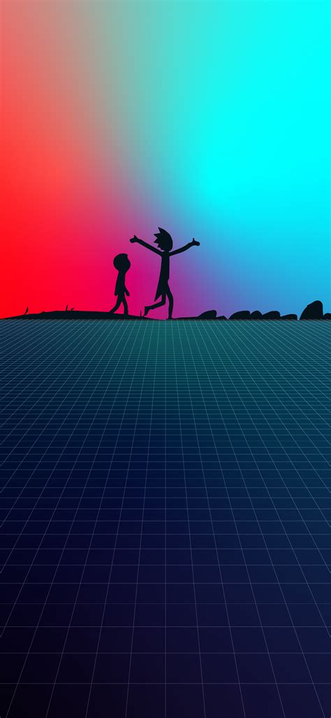 Pickles, tiny food, blue smiley faces. Rick and Morty phone wallpaper | HeroScreen - Cool Wallpapers