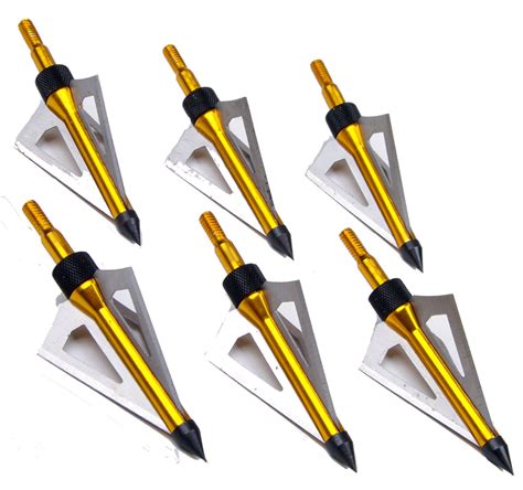 100 Grain Fixed Blade Broadhead 6pcspack For Crossbow And Compound