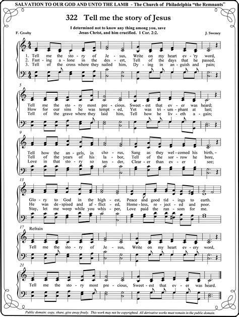 Tell Me The Story Of Jesus Christian Song Lyrics Bible Songs