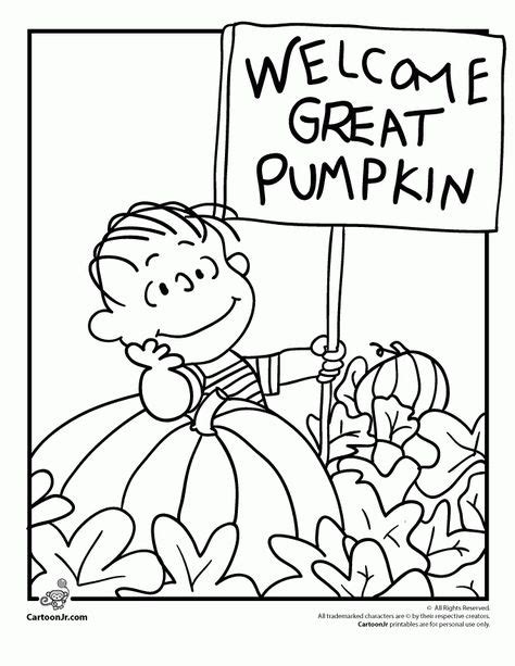 Its The Great Pumpkin Charlie Brown Coloring Pages Woo Jr Intended For