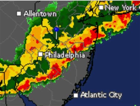 Update Severe Thunderstorms Heavy Rain Moving Into Ocean County