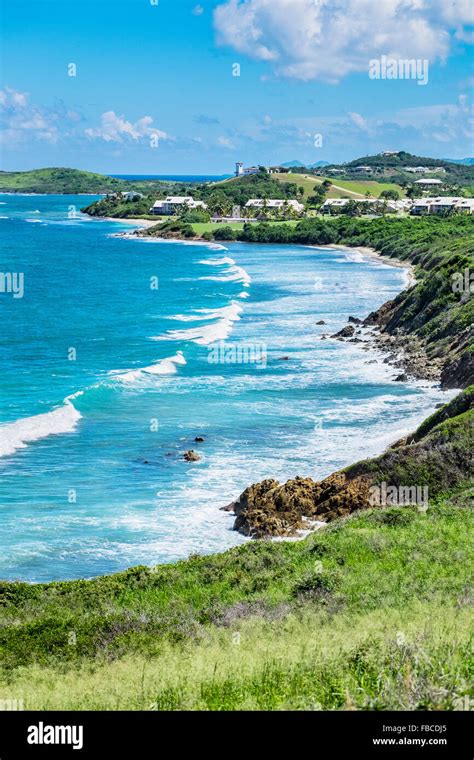 St Croix Us Virgin Islands North Shore Looking Down At The