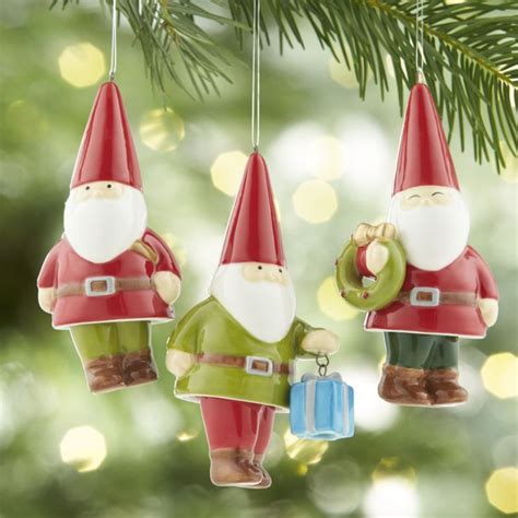 Dangle Legs Ceramic Gnome Ornaments Crate And Barrel Ornaments