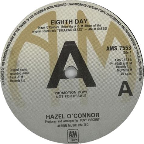 Hazel O Connor Eighth Day A Label P S Uk Promo Vinyl Single