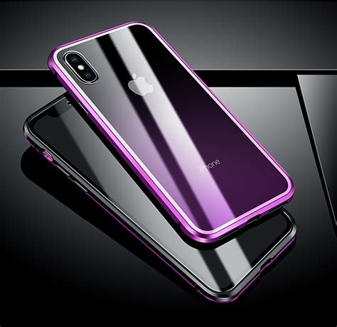 New R Just Magnet Absorption Aluminum Metal Frame Phone Cases For