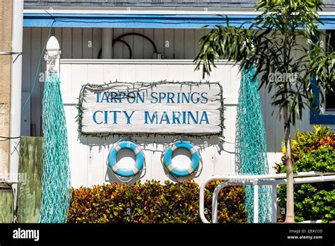 Tarpon Springs, Florida colorful blue white Greek European small town