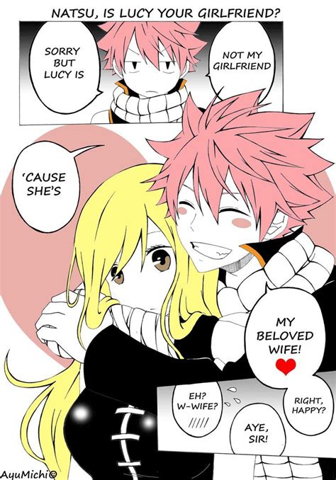 Natsu And Lucy By Ayumichi Me On Deviant Artist Lucy Really Natsu Natsu Yes Lucy Yes