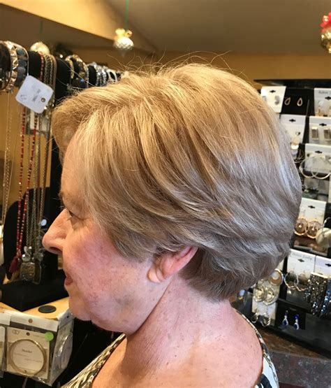 Dorothy Hamill Inspiredwedge Haircut With Color And Golden