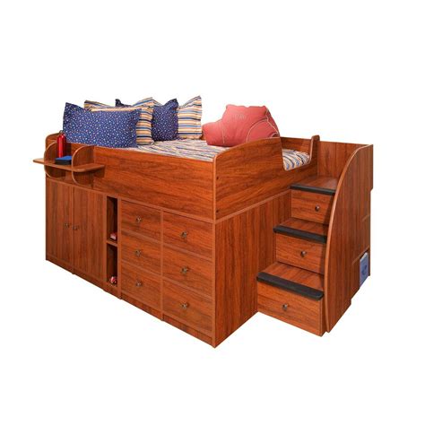 Build a solid sturdy full size bunk bed and heavy duty storage drawers or trundle bed. Captain's Bed (FULL) with Drawers,Cabinet & 3 Stairs ...