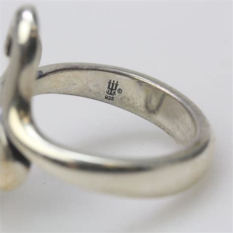 Silver 61g James Avery Heart To Heart Ring Property Room
