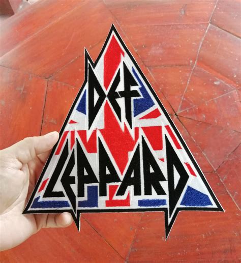 Def Leppard Union Jack Hard Rock Band Music Logo Badge Etsy