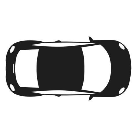 Compact Car Top View Silhouette Transparent PNG & SVG Vector