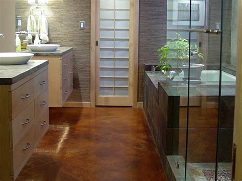 Modern bathroom floor tiles concrete shower contemporary bathrooms tile designs. Bathroom Flooring Options | HGTV