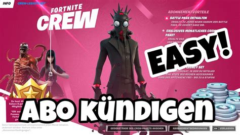 Fortnite Crew Paket Kündigen In Nur Wenigen Sekunden Kündigung