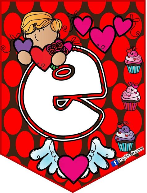 Pin By Kika Loves On Febrero Valentine Crafts Banner Letters And