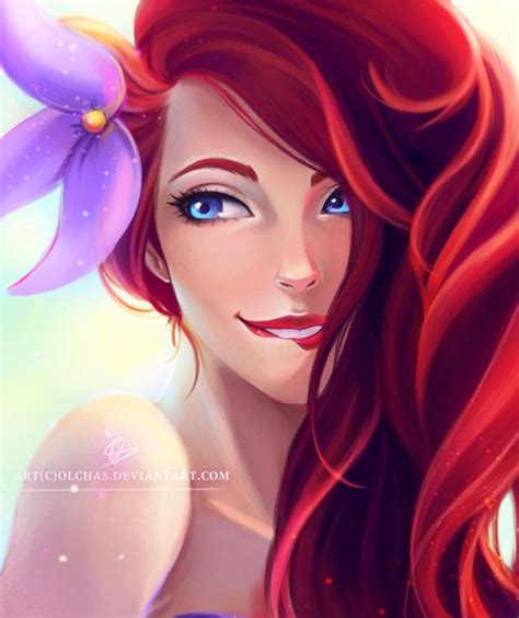 Ariel By Olchas On Deviantart Mermaid Disney Disney Fan Art The