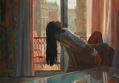 Relax During A Busy Day Painting By Natalia Baykalova