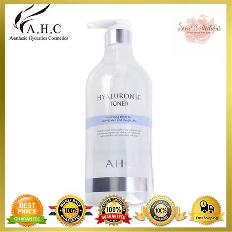 It provides intense hydration to your skin, which can be penetrated to your skin quickly. AHC Hyaluronic Toner - 1000ml (100% Original From Korea ...