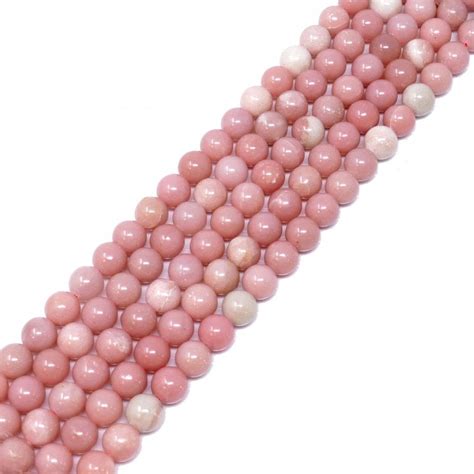 Pink Opal Round Gemstone Beads 8mm 39cm String