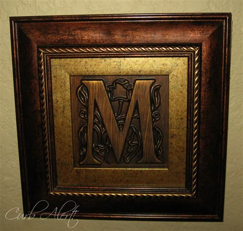 Wall sculptures by ash carl. Curb Alert! : Monogram {M} Gallery Wall
