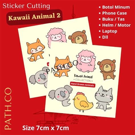 Kawaii Sticker Aesthetic Cute Animal 2 Stickers Super Kawaii For Tumblr