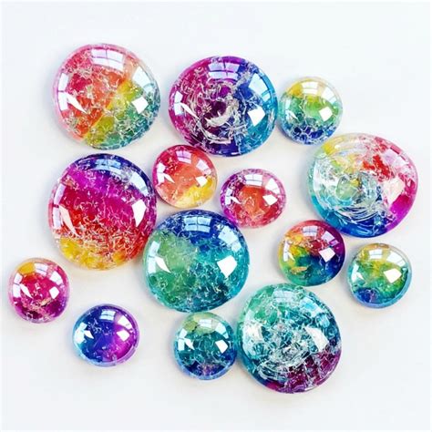 Diy Glass Cracked Gems And Stones Jewelry Color Made Happy Gem Crafts