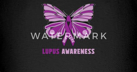 Lupus Awareness Butterfly Purple Ribbon Baseball Cap Spreadshirt