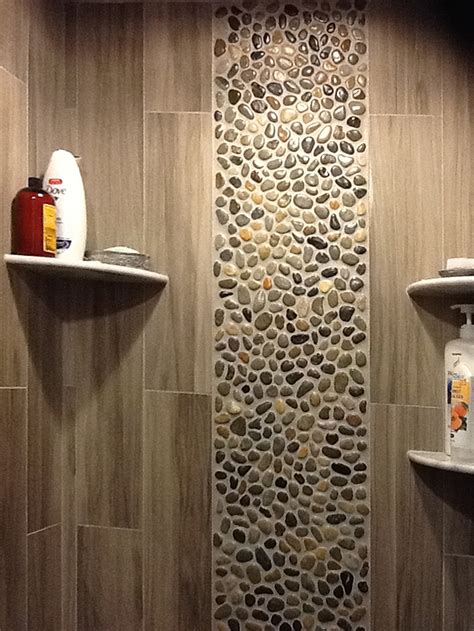 Glazed Bali Ocean Pebble Tile Shower Wall Accent Subway Tile Outlet