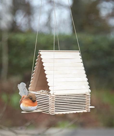 Make your own bird house. Super Fun Popsicle Stick Crafts for Kids